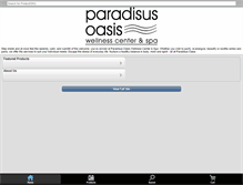 Tablet Screenshot of paradisusoasis.com